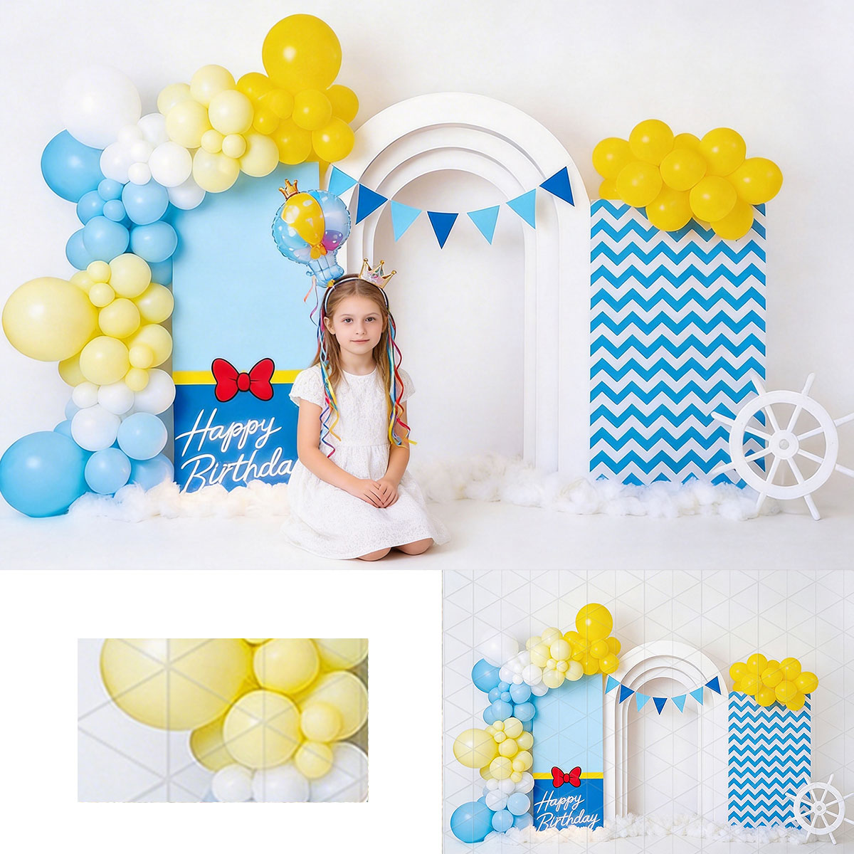 Photography Duck - Sailor Duck Backdrop Balloon Arch Kids