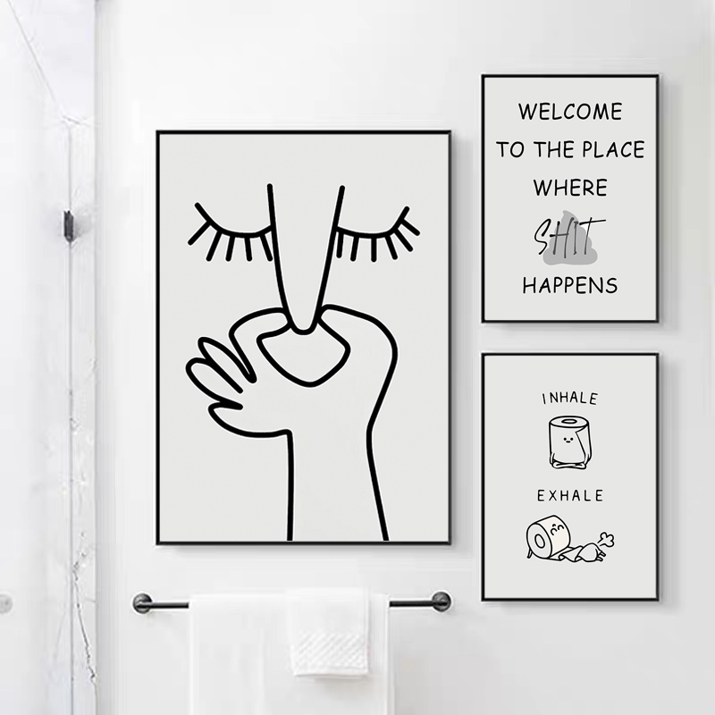 Photography Black And White - Abstract Humour Bad Smell Funny Bathroom