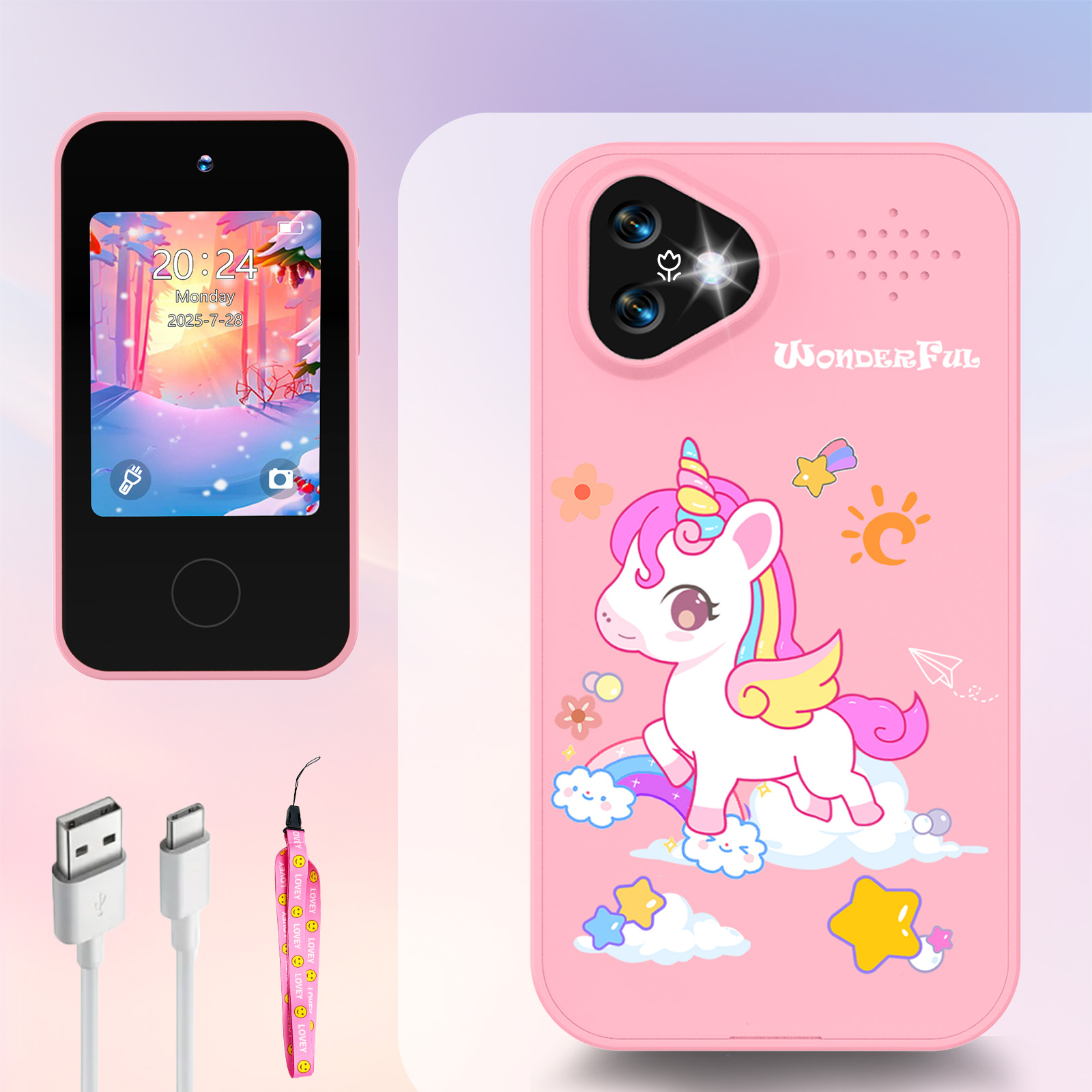 Photograph Mp3 - Unicorn Kids Smart Phone Camera Toys