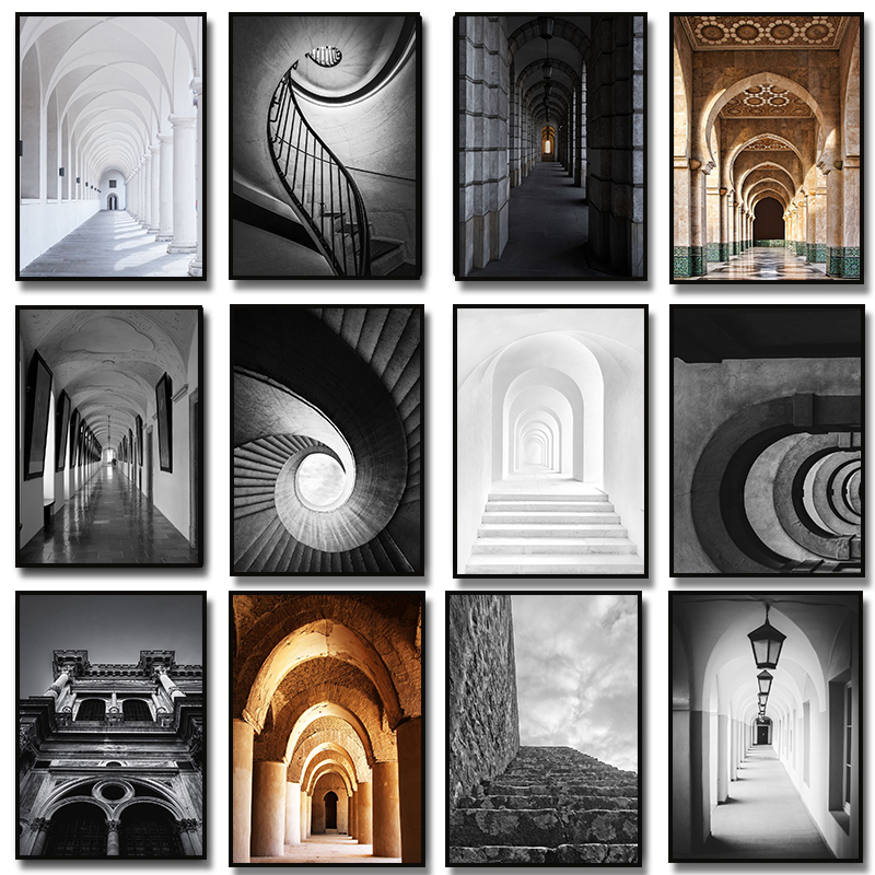 Photography Black And White - Modern Abstract Black and White Aesthetic