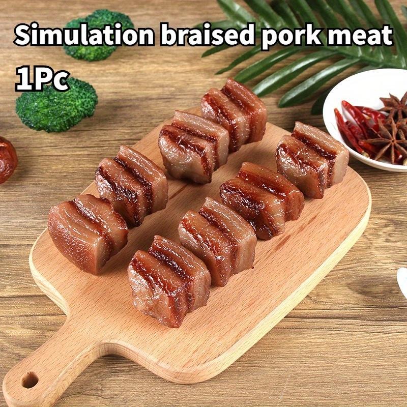1Pcs PVC Simulation Pork Belly - đánh giá và giá Photography Food