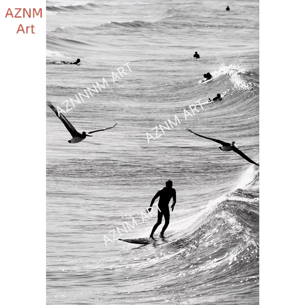 1PC ，Fine Surfing Black and Wh - đánh giá và giá Photography Black And White