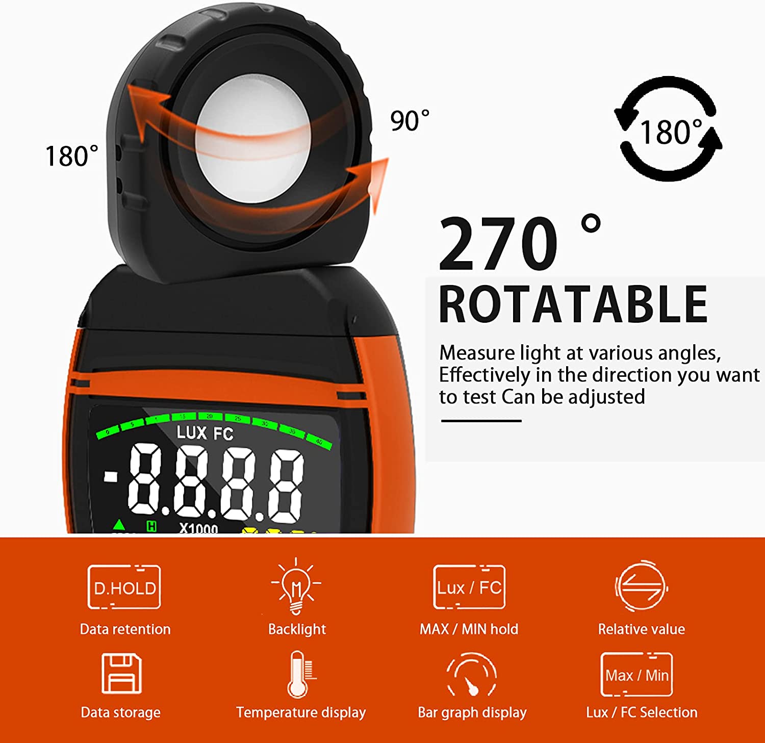 Light Meter HOLDPEAK 8801A Dig - đánh giá và giá Photography Hp