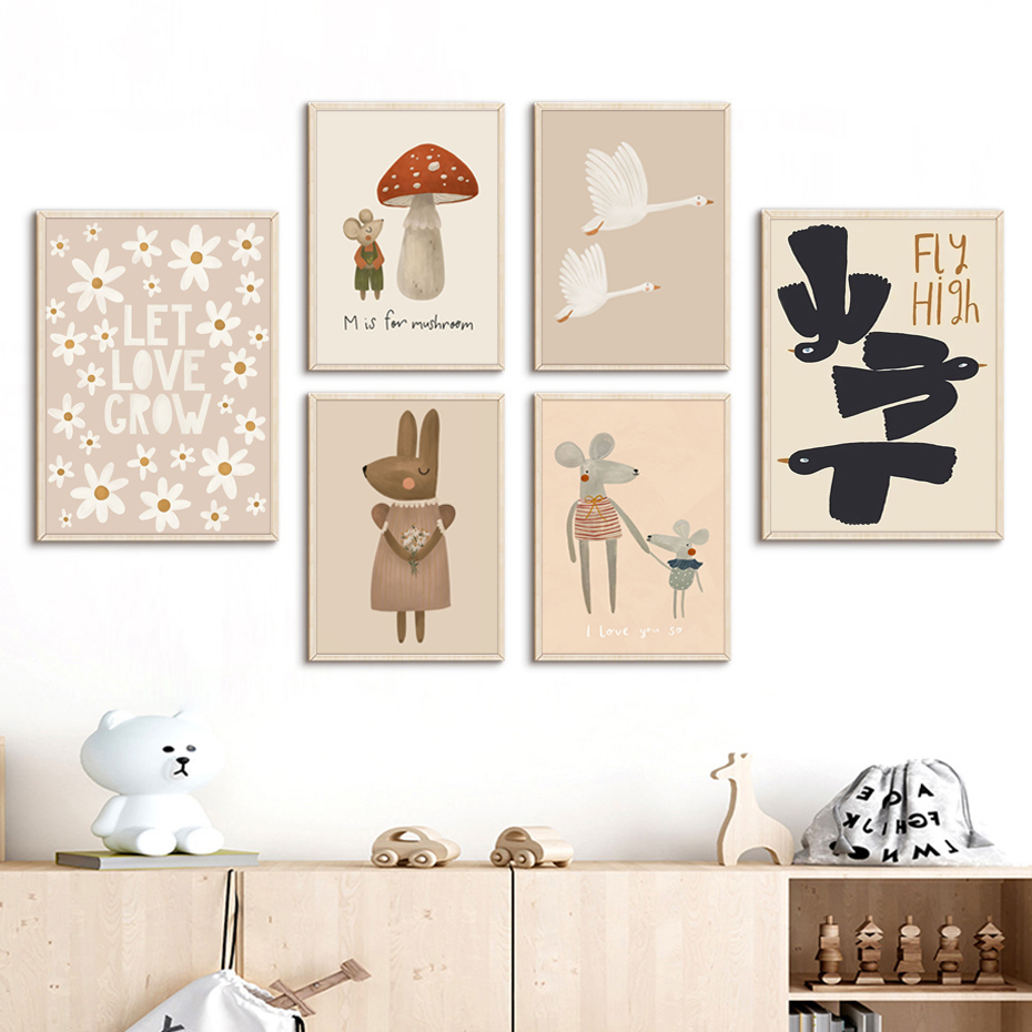 Boho Cartoon Rabbit Mouse Goos - đánh giá và giá Photography Duck
