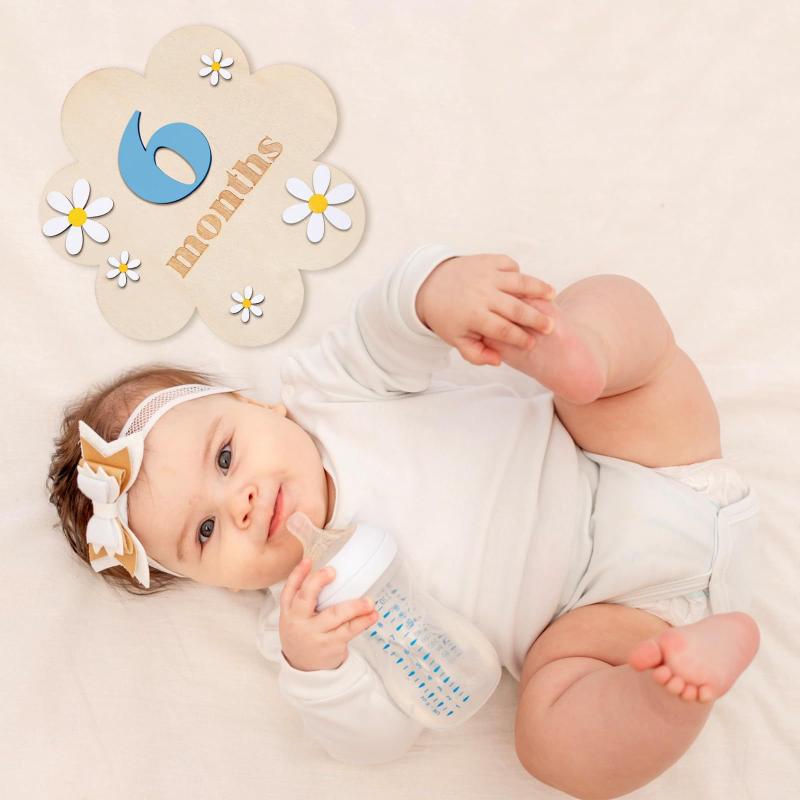 Wooden Baby Monthly Milestone  - đánh giá và giá Photography Cheat Sheet