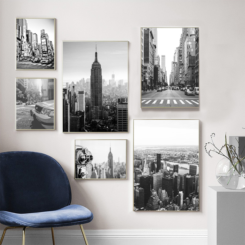 New York City Canvas Painting  - đánh giá và giá Photography Black And White