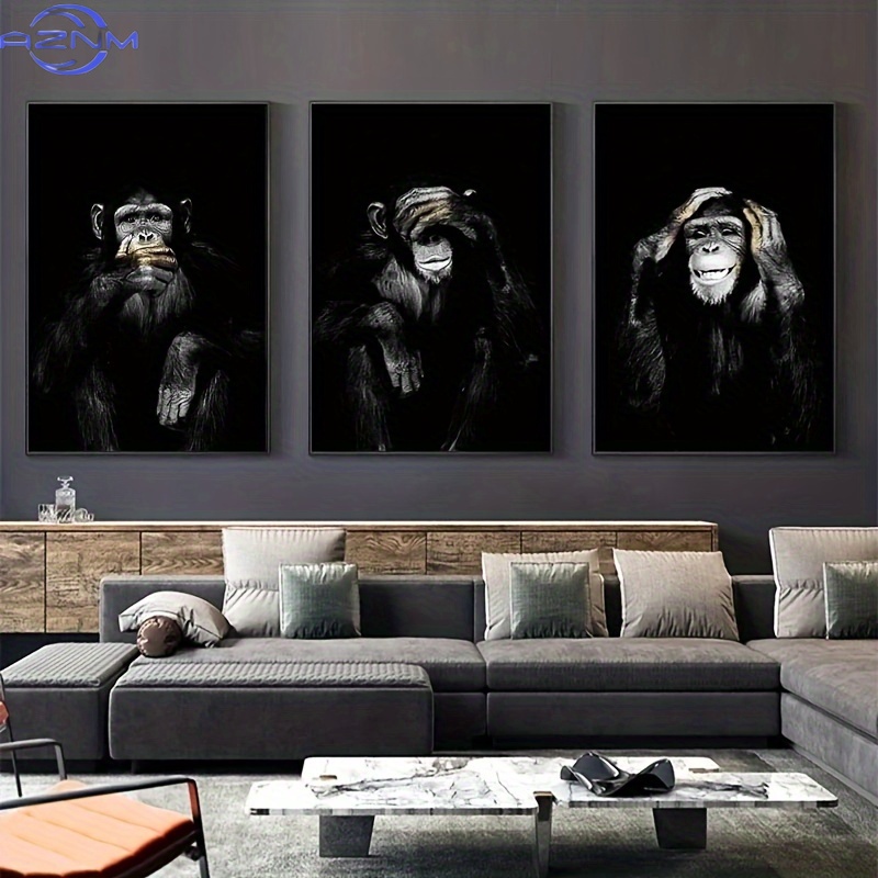 3pcs/set Big Size Unframed Ret - đánh giá và giá Photography Black And White